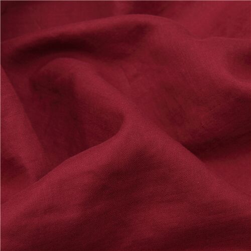 Japanese Burgundy Solid Double Gauze Fabric