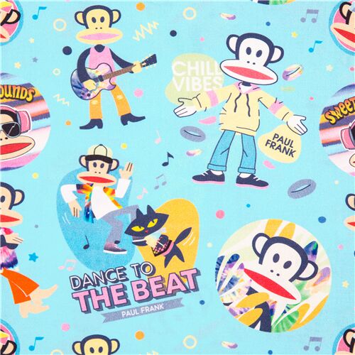 Paul Frank Dance off Julius the Monkey Musician Fabric