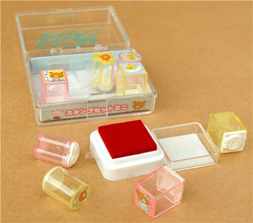 Kawaii Rilakkuma stamp set from Japan 10