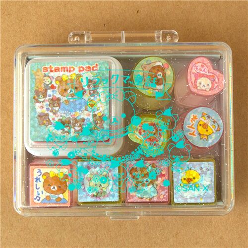 Kawaii Rilakkuma stamp set from Japan 6