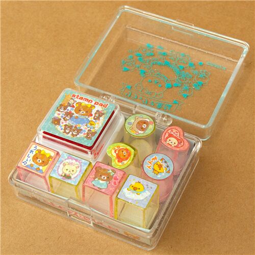 Kawaii Rilakkuma stamp set from Japan 9