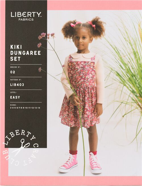 Kiki Dungaree patrn de costura para mono y pichi de Liberty Fabrics