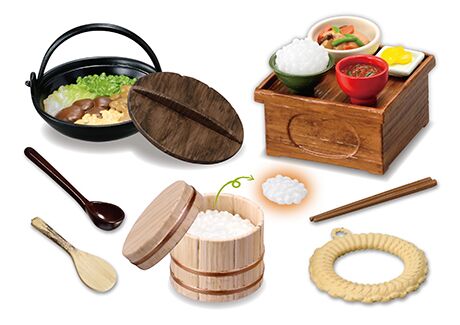 Kitchen Re-ment caja sorpresa de miniaturas set 8 modelos Taisho Household Goods 5
