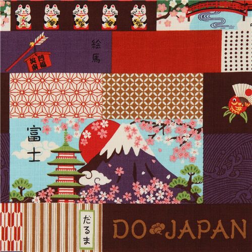 tessuto Kokka dobby patchwork giapponese  Tessuto
