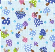 Toadstool mushroom Kokka Fabric from Japan half yard Tessuto