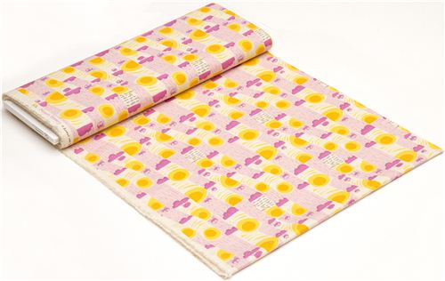 Kokka fabric with rain cloud sun by Heather Ross 3