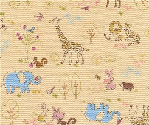 Kokka fabric zoo animals Kokka fabric zoo animals Kokka Stoff Tiere