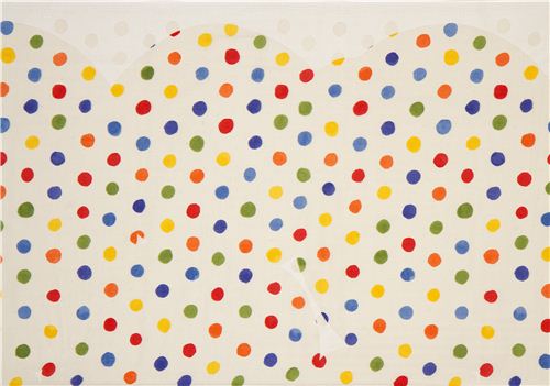 nani IRO Double Gauze Stoff mit Punkten & Schablone Japan 3