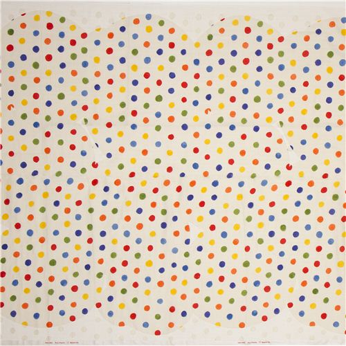 nani IRO Double Gauze Stoff mit Punkten & Schablone Japan 4