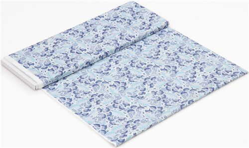 Chutes de tissu de (39 x 110 cm) - Tissu Liberty Fabrics avec des fleurs jacobiennes et motifs de fe 4
