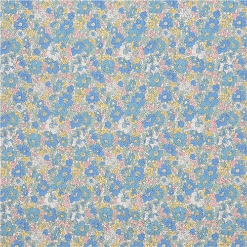 Resto de (41 x 110 cm) - Liberty Fabrics tela con jardín de flores de colores 3