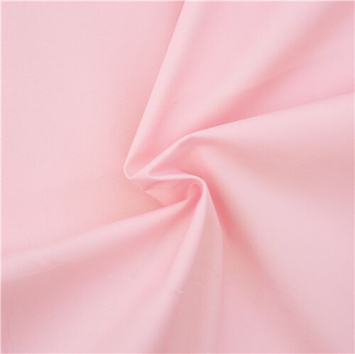 Tissu popeline jersey uni extensible rose clair Tissu