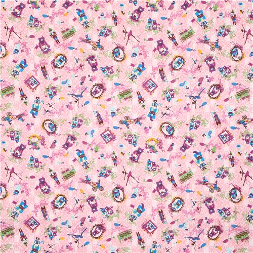 Tela oxford Little Twin Stars cascanueces ballet rosa de Sanrio Japón 0