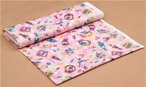 Little Twin Stars Nussknacker Ballett rosa Sanrio Oxford Stoff aus Japan 0