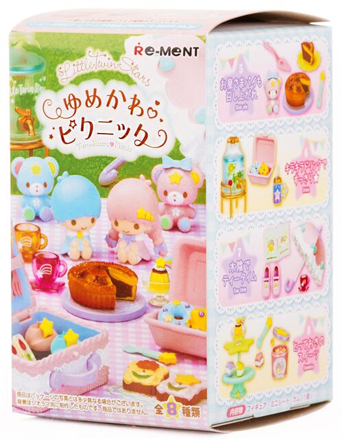 Little Twin Stars Yumekawa Picnic blind box Re-Ment 8 pieces 1