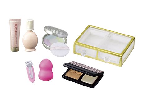 Boîte de miniatures Re-ment beauté soins maquillage Makeup Dresser 8 thèmes 5