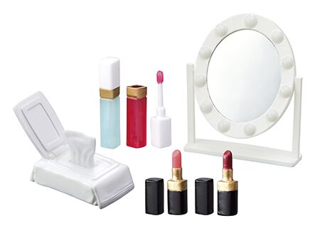 Boîte de miniatures Re-ment beauté soins maquillage Makeup Dresser 8 thèmes 8