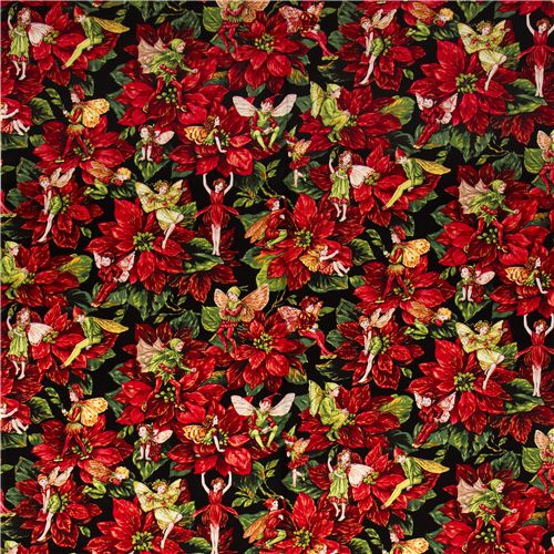 Michael Miller Christmas fabric Holiday Fairies 2