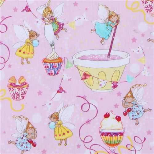 Michael Miller designer fabric Sugar Fairies cute fairy 1
