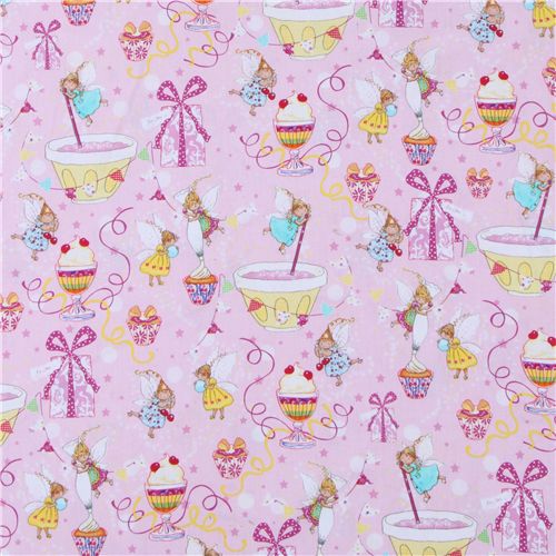Michael Miller designer fabric Sugar Fairies cute fairy 2