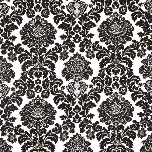 Michael Miller fabric Delovely Damask black-white 2