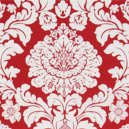 Michael Miller fabric Delovely Damask red-white 1