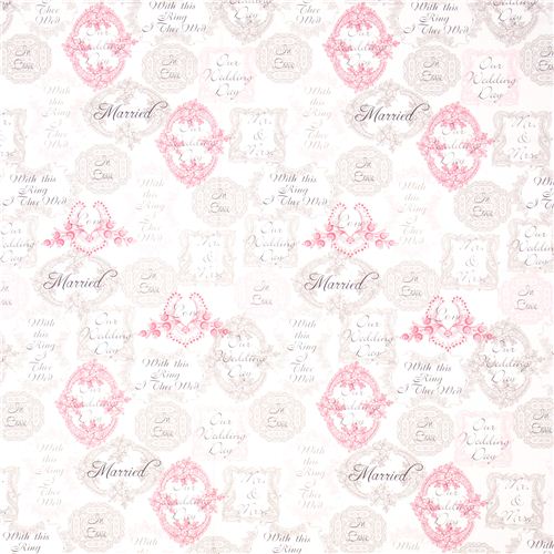 Michael Miller fabric Mr. & Mrs. wedding flowers 3