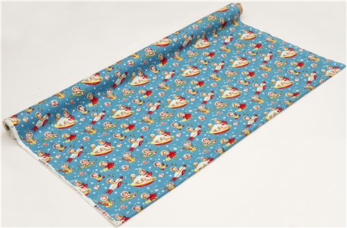 Remnant (47 x 112 cm) - Michael Miller fabric Retro Rocket Rascals astronauts 6
