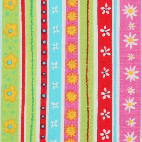 Michael Miller fabric Stripe Ditty flowers stripes 1