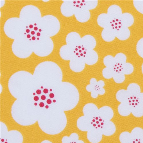 Michael Miller Stoff Yellow Blossoms von Patty Young 1