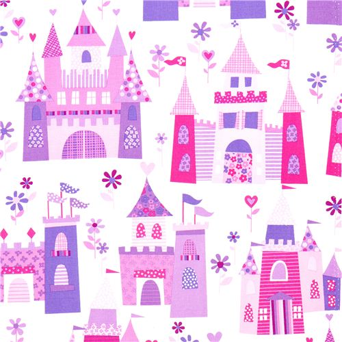 Michael Miller fabric fairy tale castle princess 1