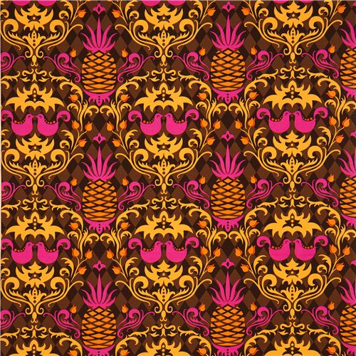 Michael Miller Stoff Ananas V�gel Blume von Patty Young 2