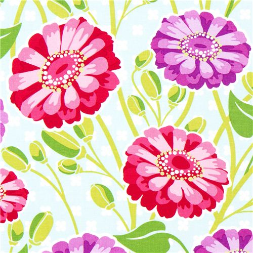 Michael Miller Stoff mit großen Blumen by Patty Young 1