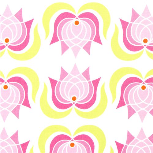 Michael Miller fabric with lotus flowers by Patty Young 1