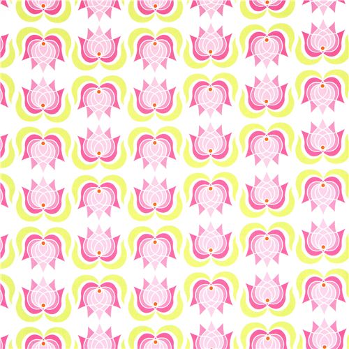 Michael Miller fabric with lotus flowers by Patty Young 2