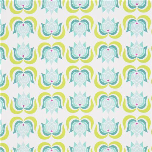 Michael Miller fabric with lotus flowers by Patty Young 4