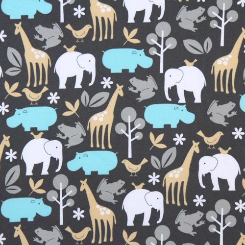 Michael Miller Flanellstoff Zoology Zootiere Pastell 2
