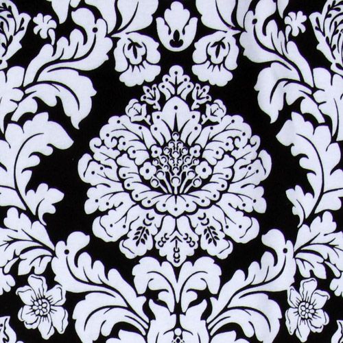 Michael Miller knit fabric Delovely Damask black Fabric