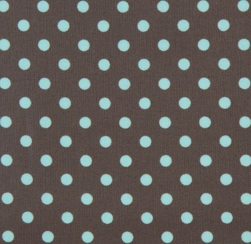 Michael Miller laminate fabric Dumb Dot turquoise dots 2