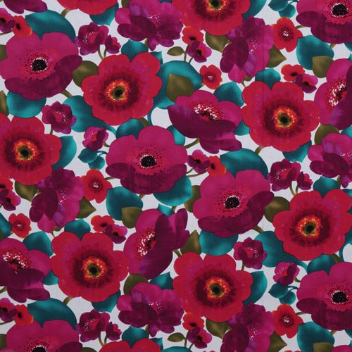 Michael Miller poppy flowers fabric Poppy Punch 2