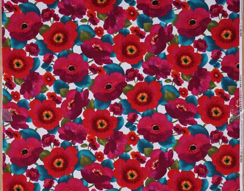 Michael Miller poppy flowers fabric Poppy Punch 3