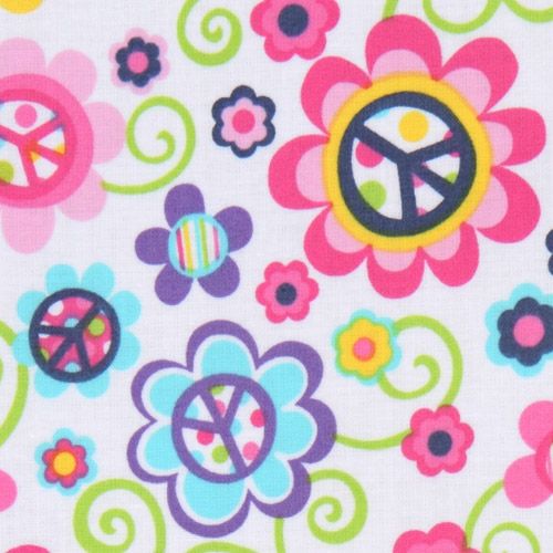 Michael Miller premium laminate fabric Daisy Peace 1