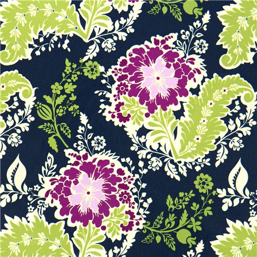 Toile cirée Michael Miller premium à fleurs Tissu