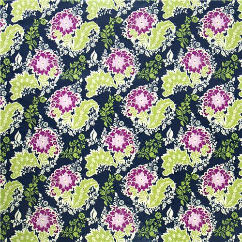 Michael Miller premium laminate fabric flower 2