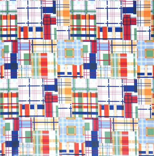 Michael Miller premium laminate fabric plaid checker 2