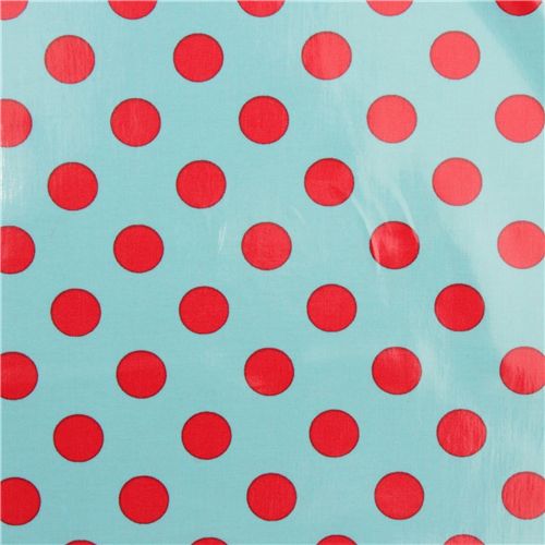 Toile cirée Michael Miller premium à pois rouges 0