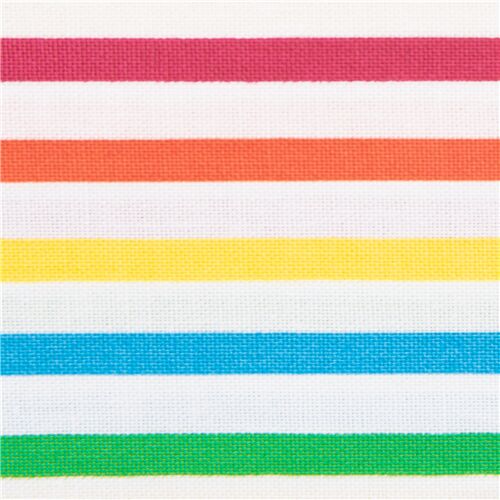 Einfache Mehrfarbige Regenbogenstreifen Stoff
