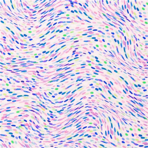Forest Magic Abstract Wavy Mini Spot Dot Fabric