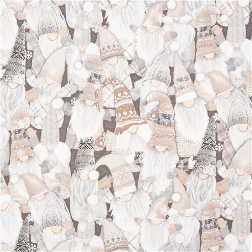 Holiday Christmas Gnomes Super Soft Cuddly Fabric