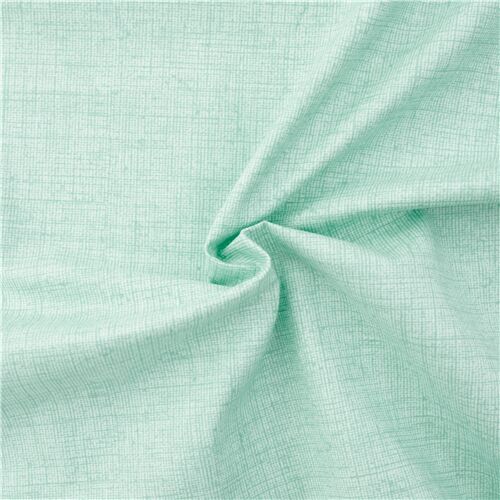 Mint green acqua mini grid pattern fabric Timeless Treasures Fabric